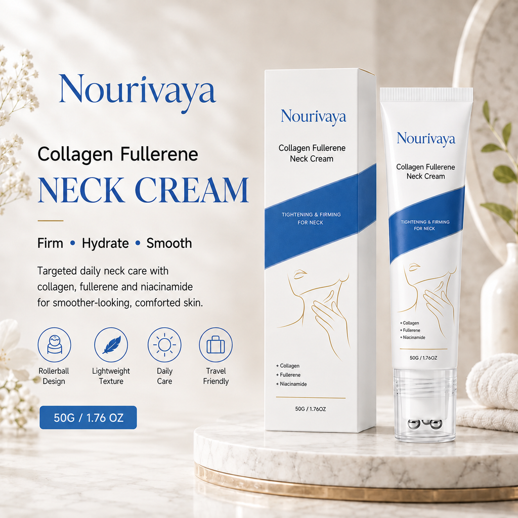 Nourivaya™ Daily Neck Firming Cream – Smoother, Softer-Looking Skin 🌿